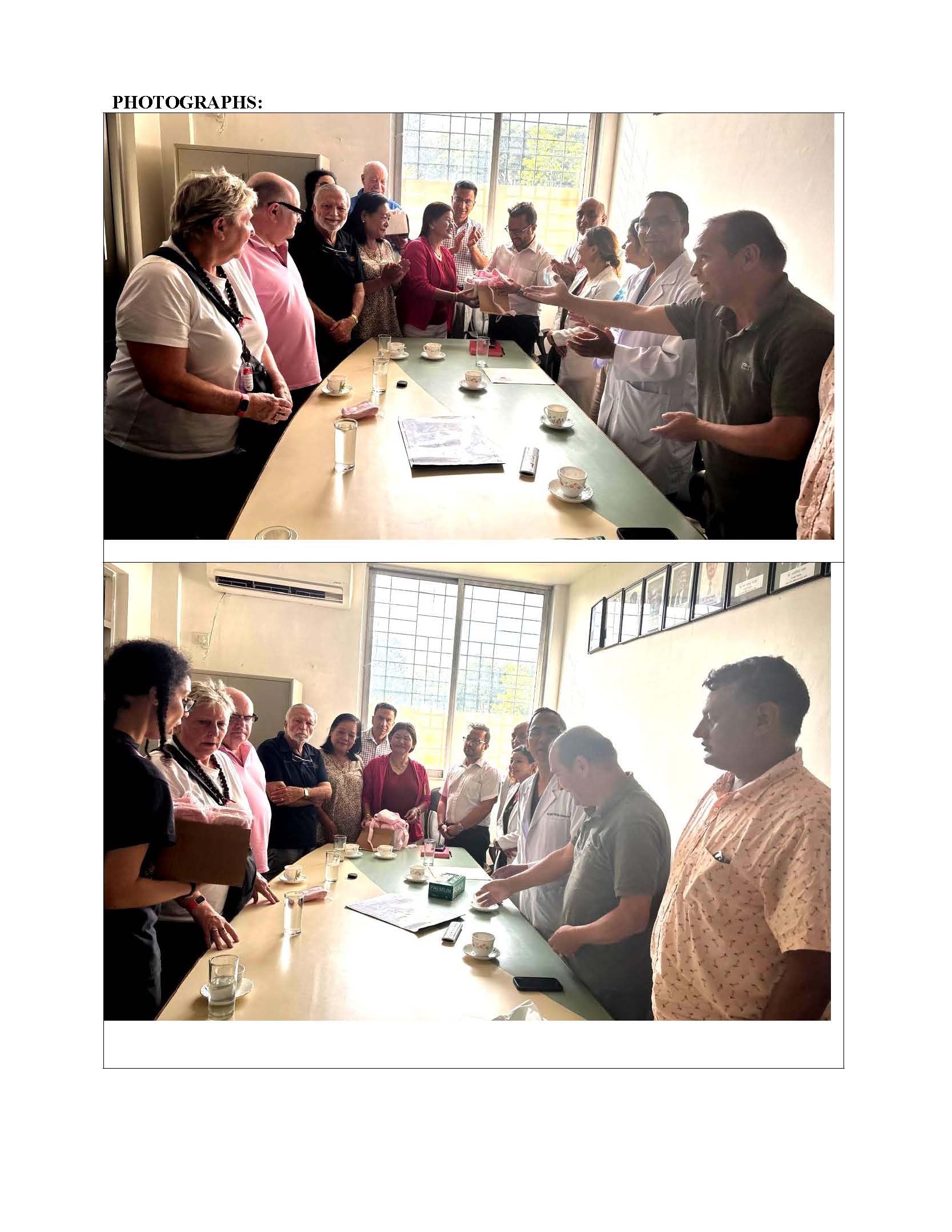 Sanitizer Bags Handed Over to Sahid Gangalal Heart Hospital